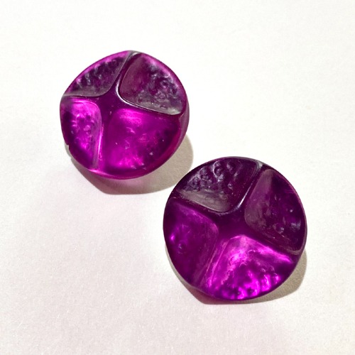 [HeCollection] Purple Button Clip