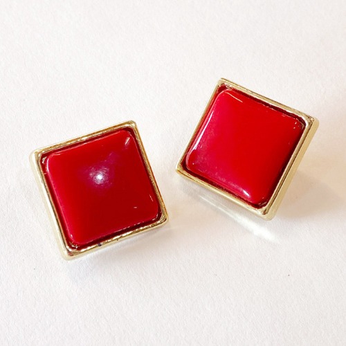 [HeCollection] Red Square Clip