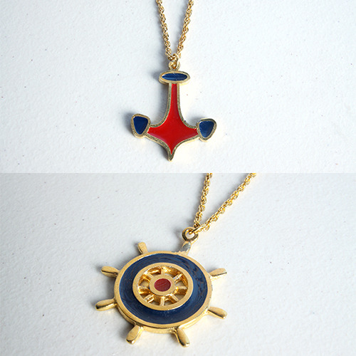 [HeCollection] Navy Necklace