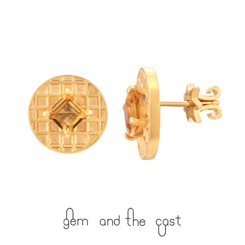 30%SALE[gem and the cast]Waffle Earrings