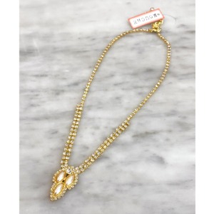 [HeCollection] Pearl Stone Gold Necklace