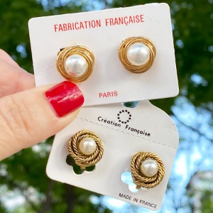 [HeCollection] Pearl Gold Clip 1,2