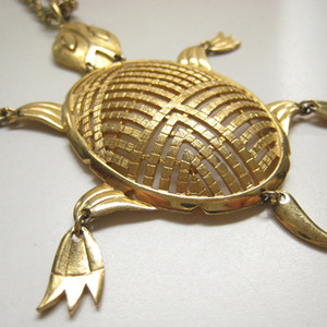Gold Turtle Necklace