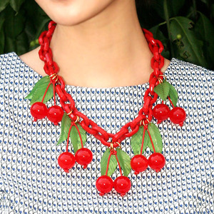 [재입고]Vintage Cherry Necklace